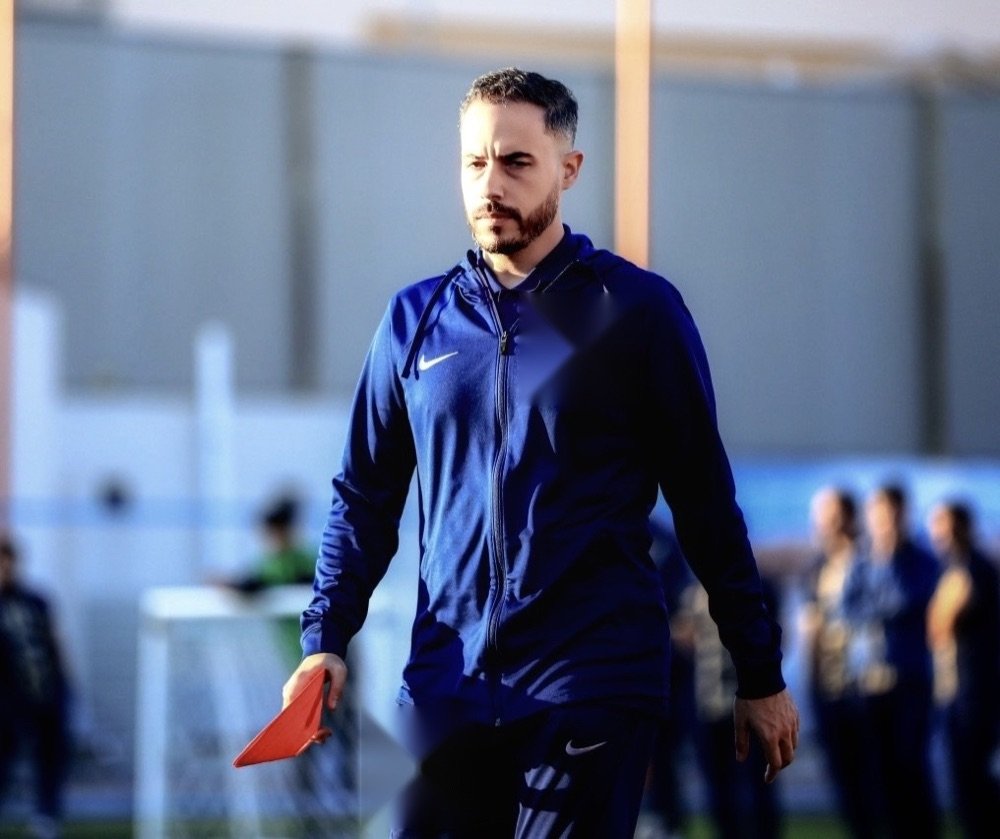 Carlos Cano Lorenzo on the training pitch