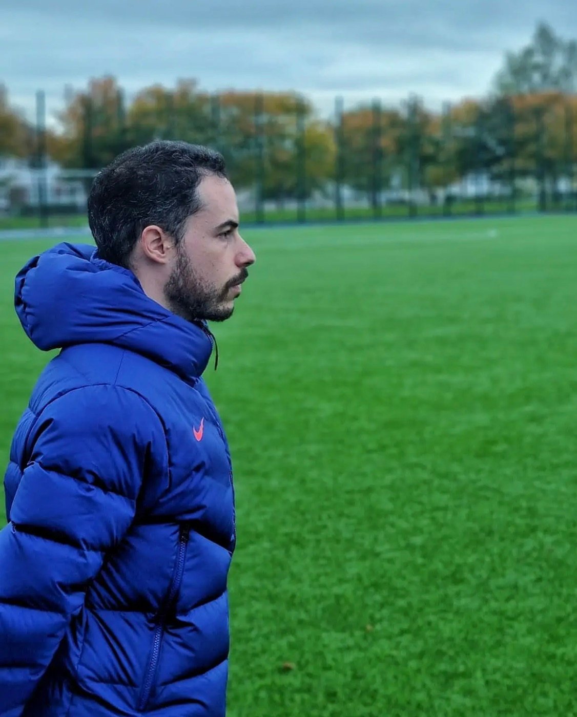 Carlos Cano Lorenzo observing a training session